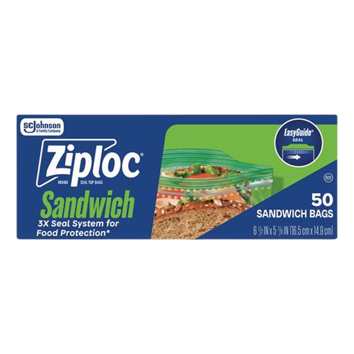 Ziploc Sandwich Bags, 50ct - 12 Pack